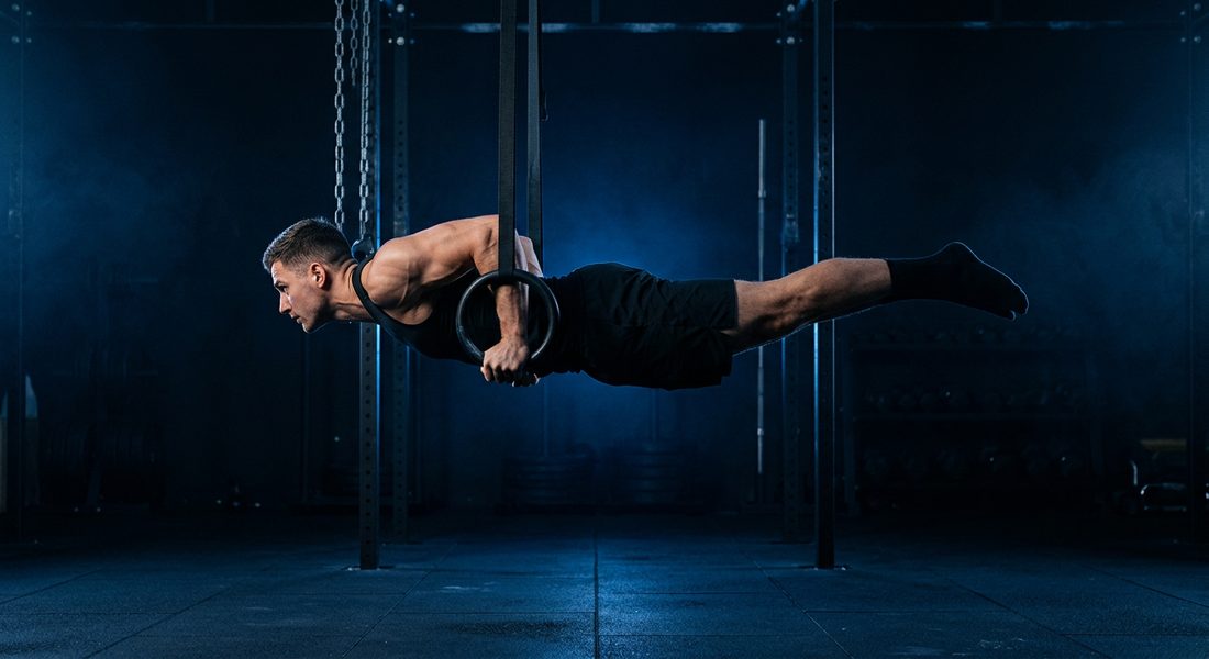 Athlete performing Full Back Lever